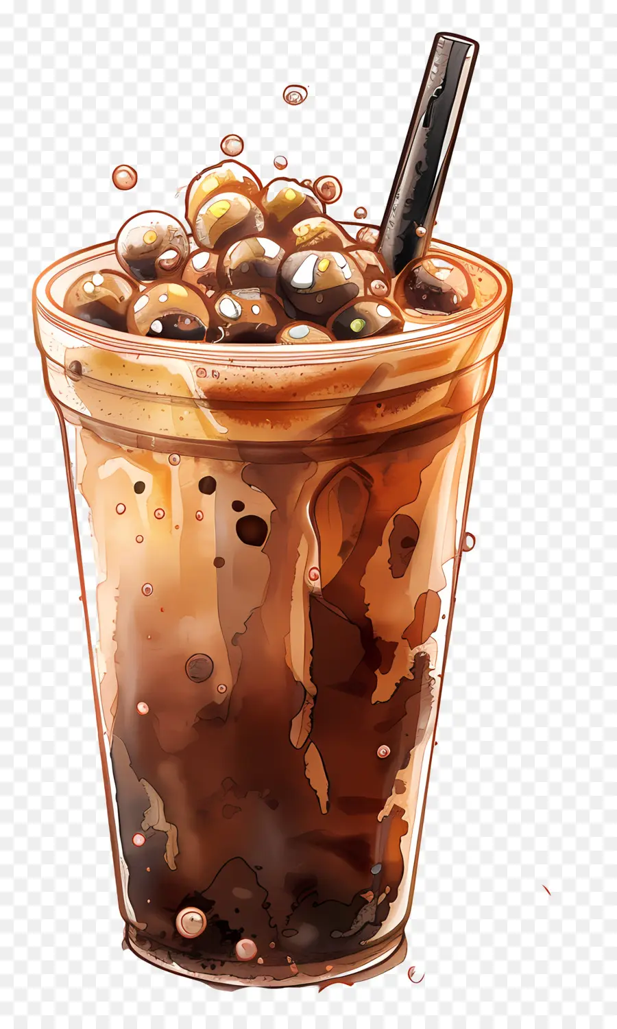 Kahve Kabarcık çay，Sıcak çikolata PNG