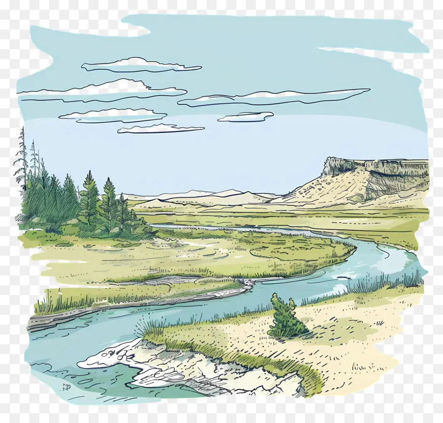 Yellowstone Milli Parkı，Nehir PNG