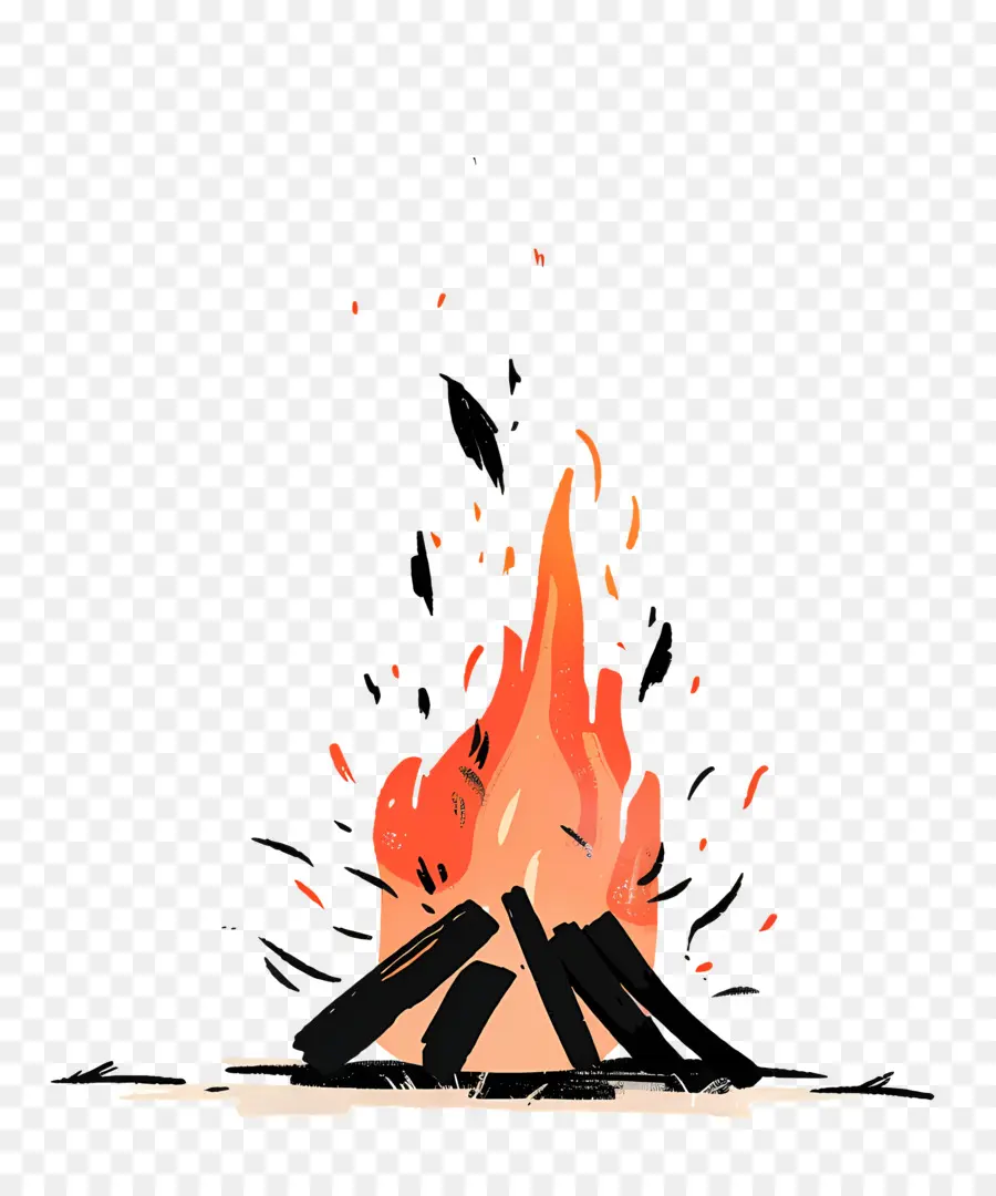 şenlik，Kamp Ateşi PNG