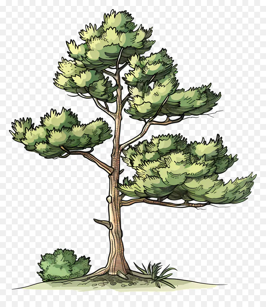 çam Ağacı，Yeşil Yaprakları PNG
