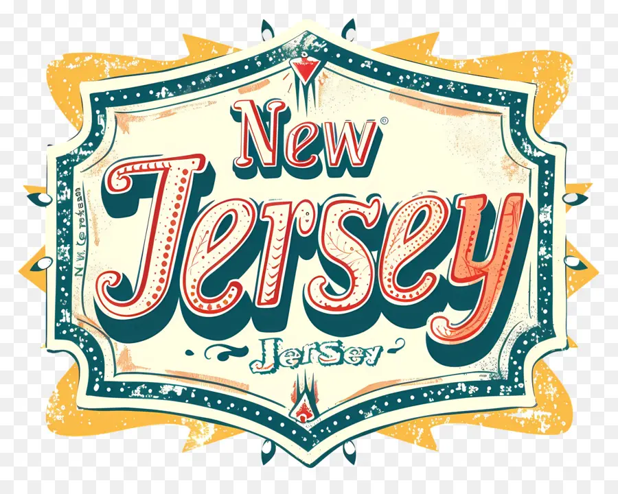 Yeni Jersey，New Jersey Eyalet Bayrağı PNG