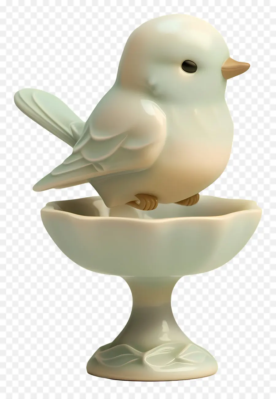 Kuş Banyosu，Beyaz Kuş PNG