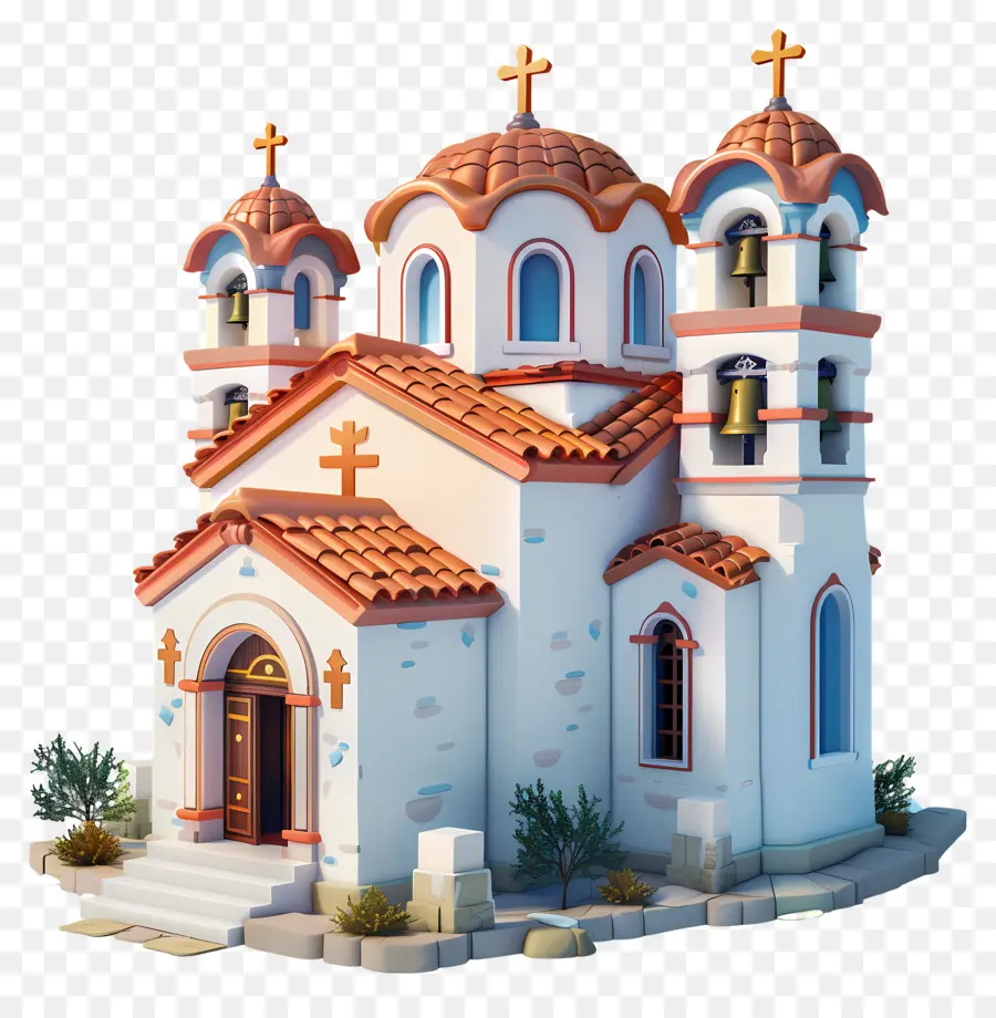 Yunan Ortodoks Şapeli，Beyaz Kilise PNG