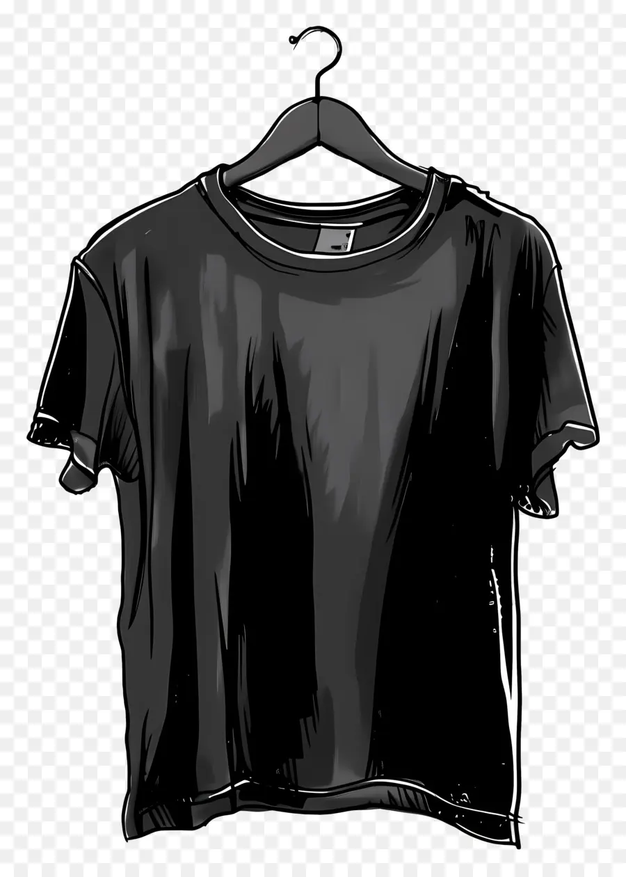 Siyah T Shirt，Siyah Tshirt PNG