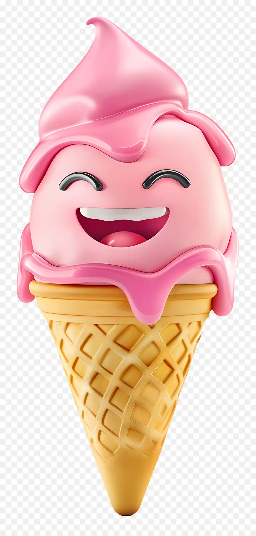 Emoji，Pembe Dondurma Konisi PNG