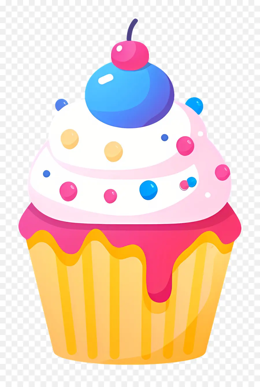 Kek，Kirazlı Cupcake PNG