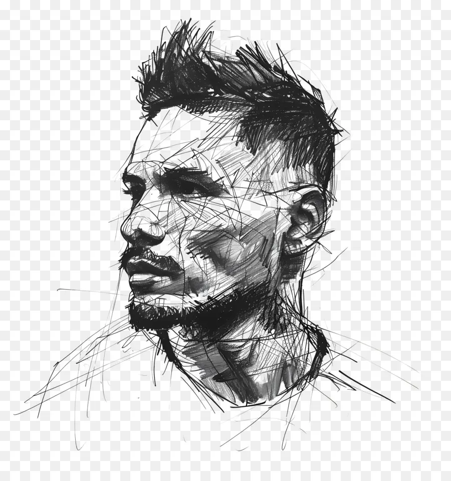 Paolo Guerrero，Eskiz Portresi PNG