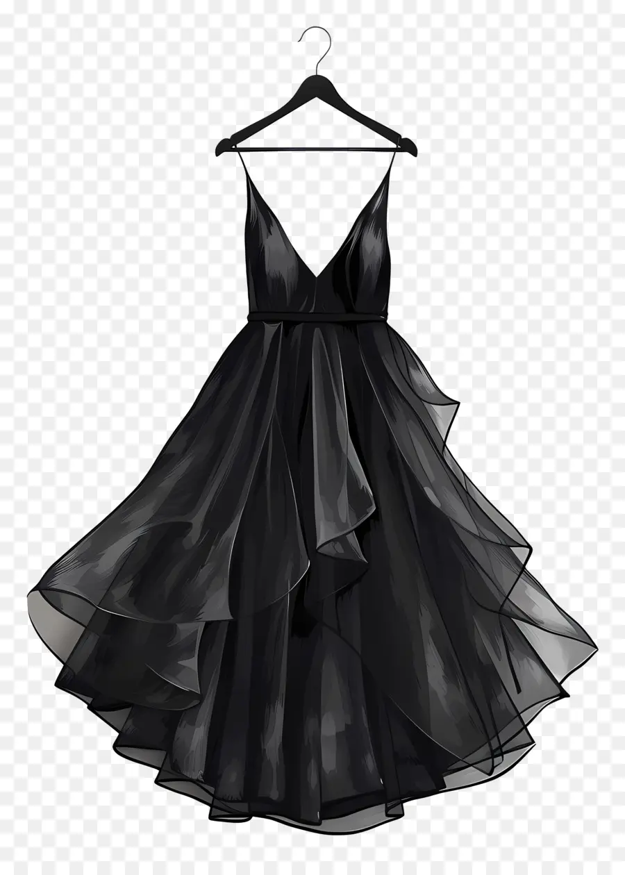 Siyah Elbise，Aldatıcı Etki PNG