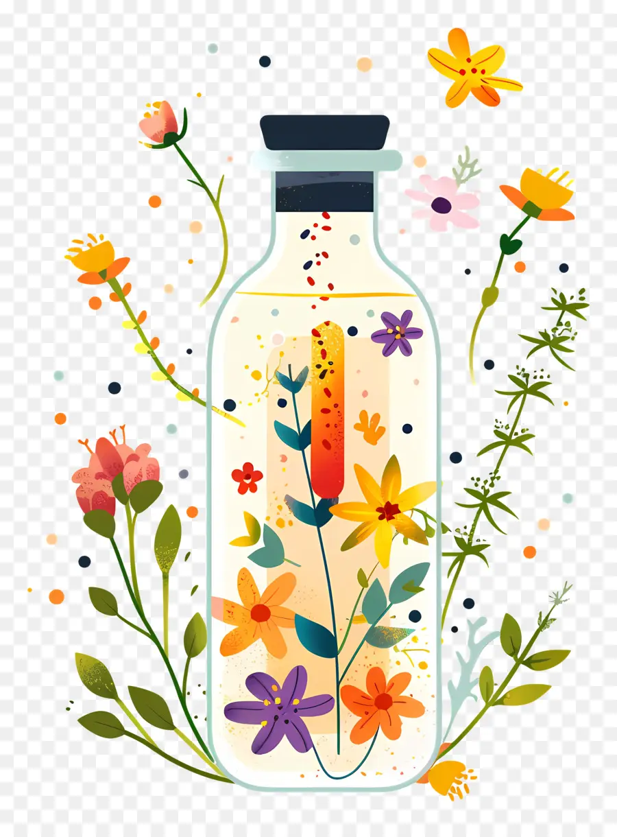 Çiçek Özleri，Su şişesi PNG