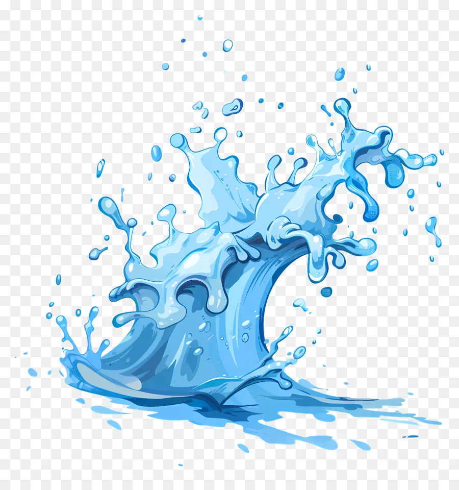 Su Sıçrama，Mavi Su PNG