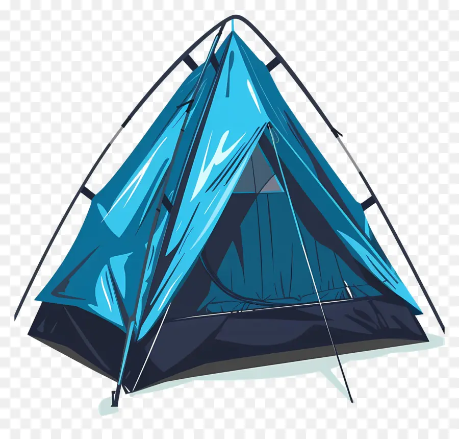 Kamp çadırı，Mavi çadır PNG
