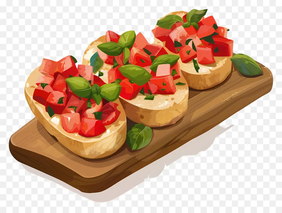 Bruschetta，Domates PNG