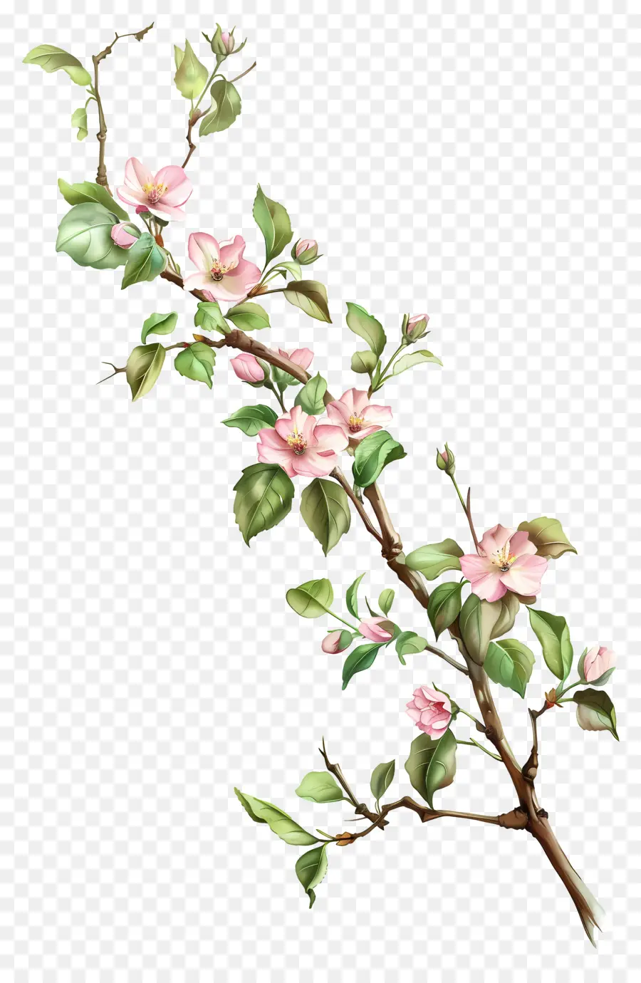 Pembe çiçekler，Elma Ağacı Çiçekleri PNG