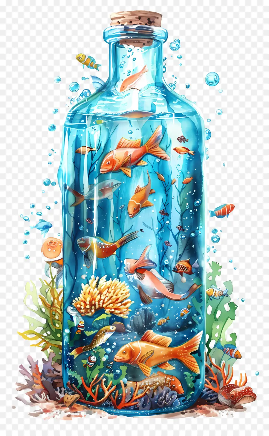 şişe Okyanus，Sualtı PNG
