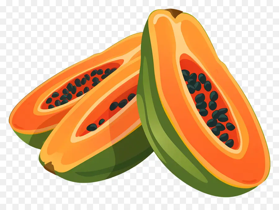 Papaya，Tropikal Meyve PNG
