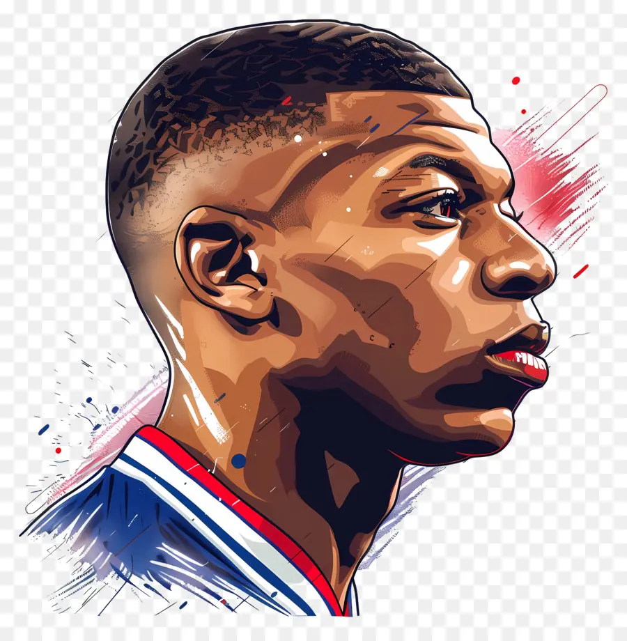 Kylian Mbappé，Portre PNG