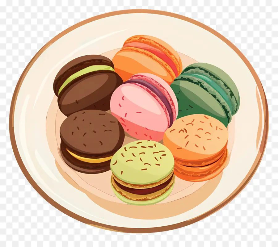 Macarons，Renkli Macaronlar PNG