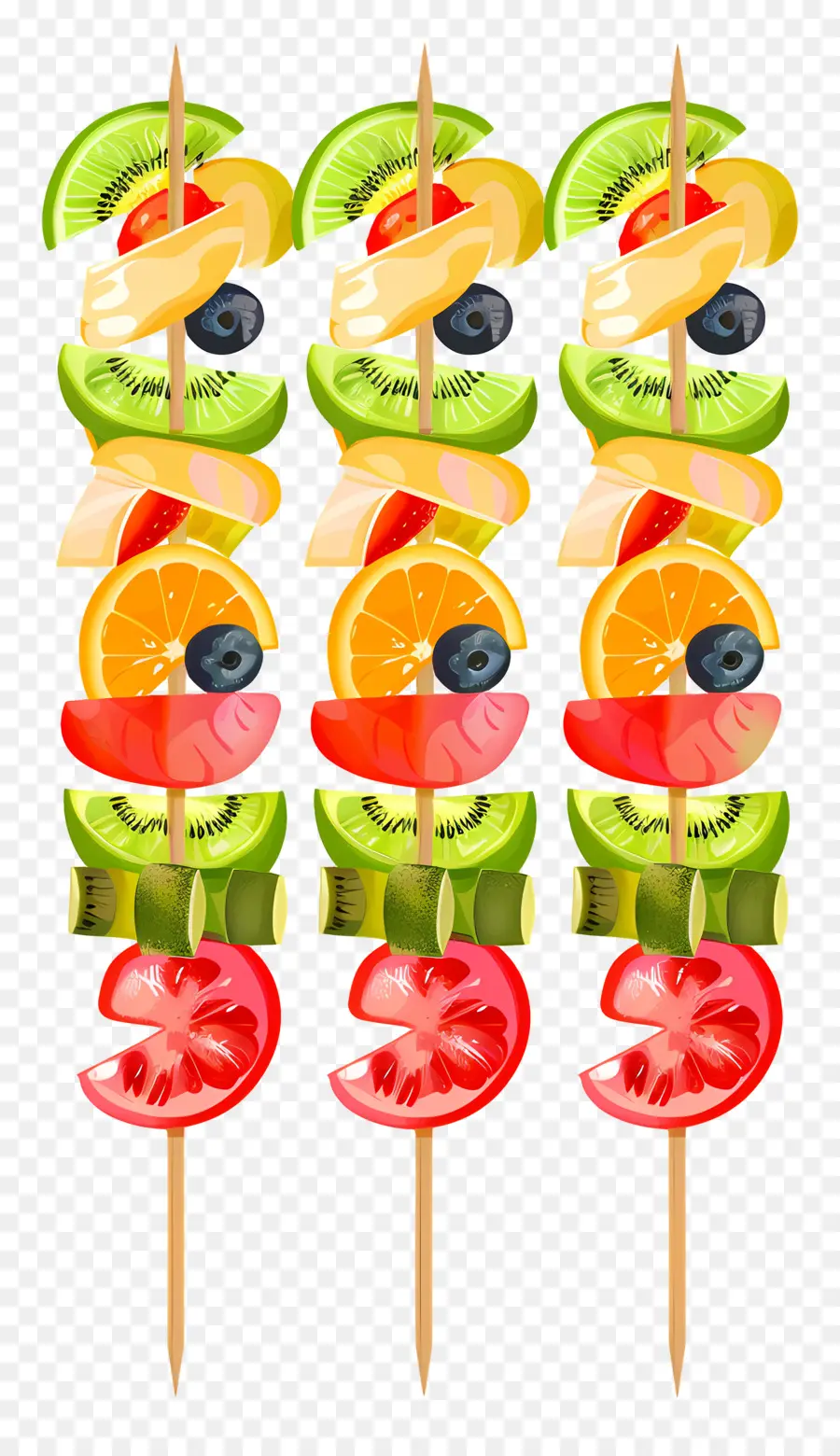 Meyve şişleri，Meyve Ve Sebze Tabağı PNG