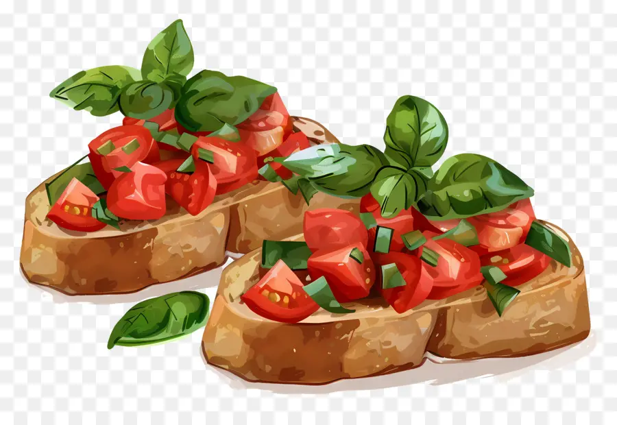 Bruschetta，Kızarmış Ekmek PNG