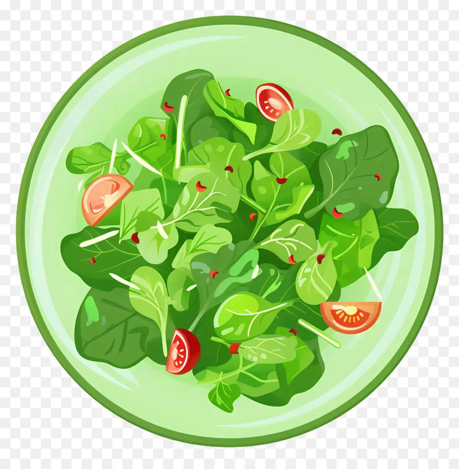 Yeşil Salata，ıspanak Salatası PNG