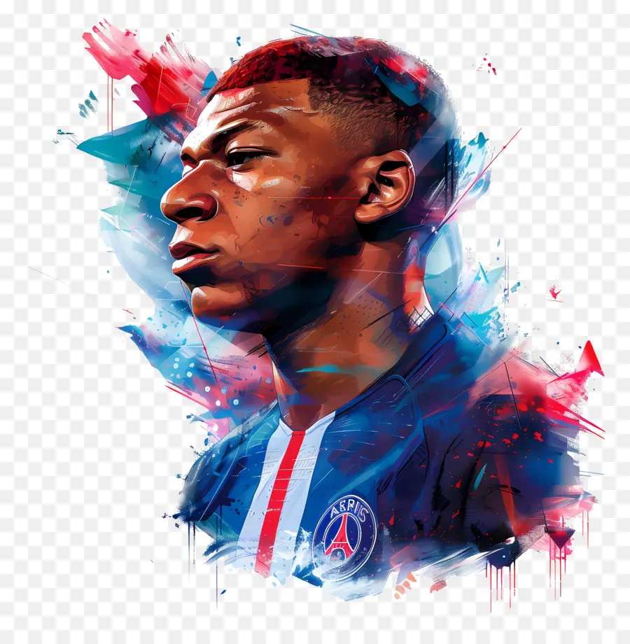 Kylian Mbappé，Yoğun Gözler PNG