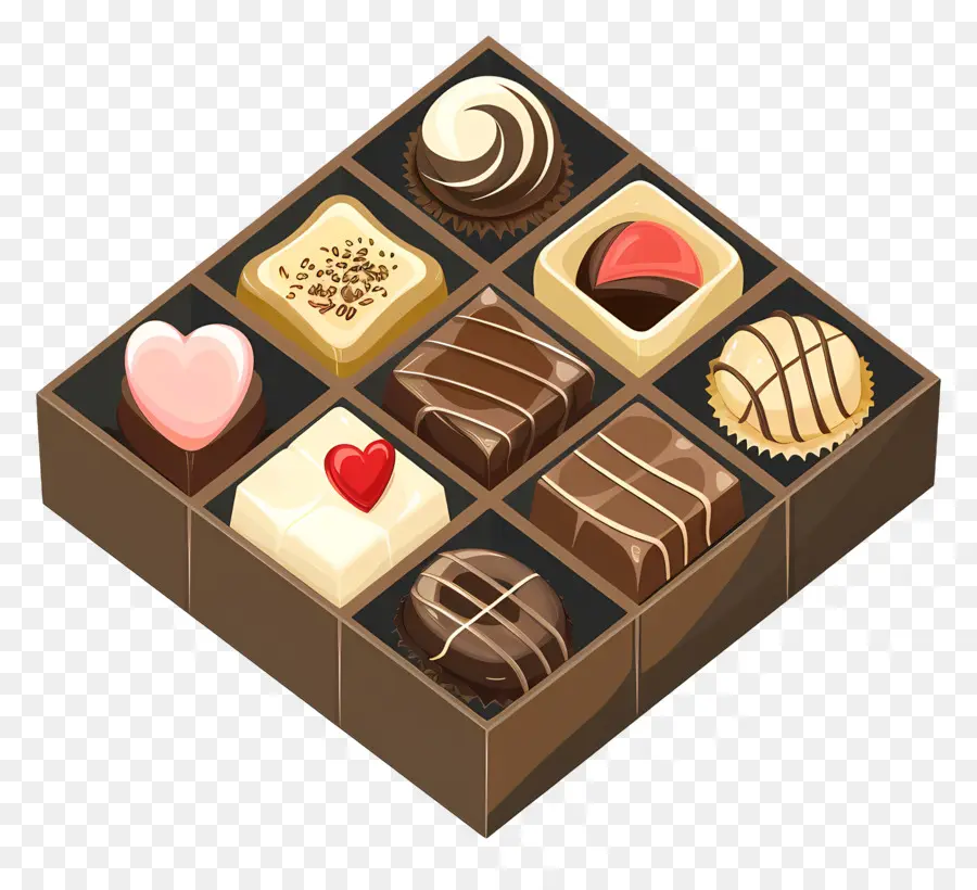 çikolata Kutusu，Sevgililer Günü Çikolataları PNG