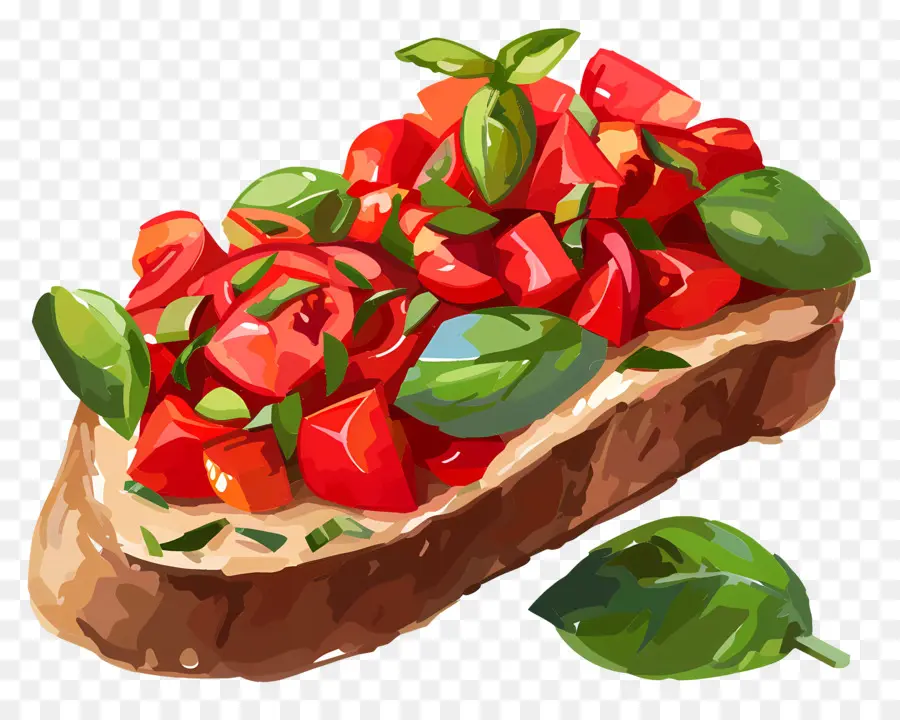 Bruschetta，Domates Tostu PNG