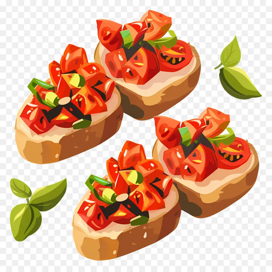 Bruschetta，Domates PNG