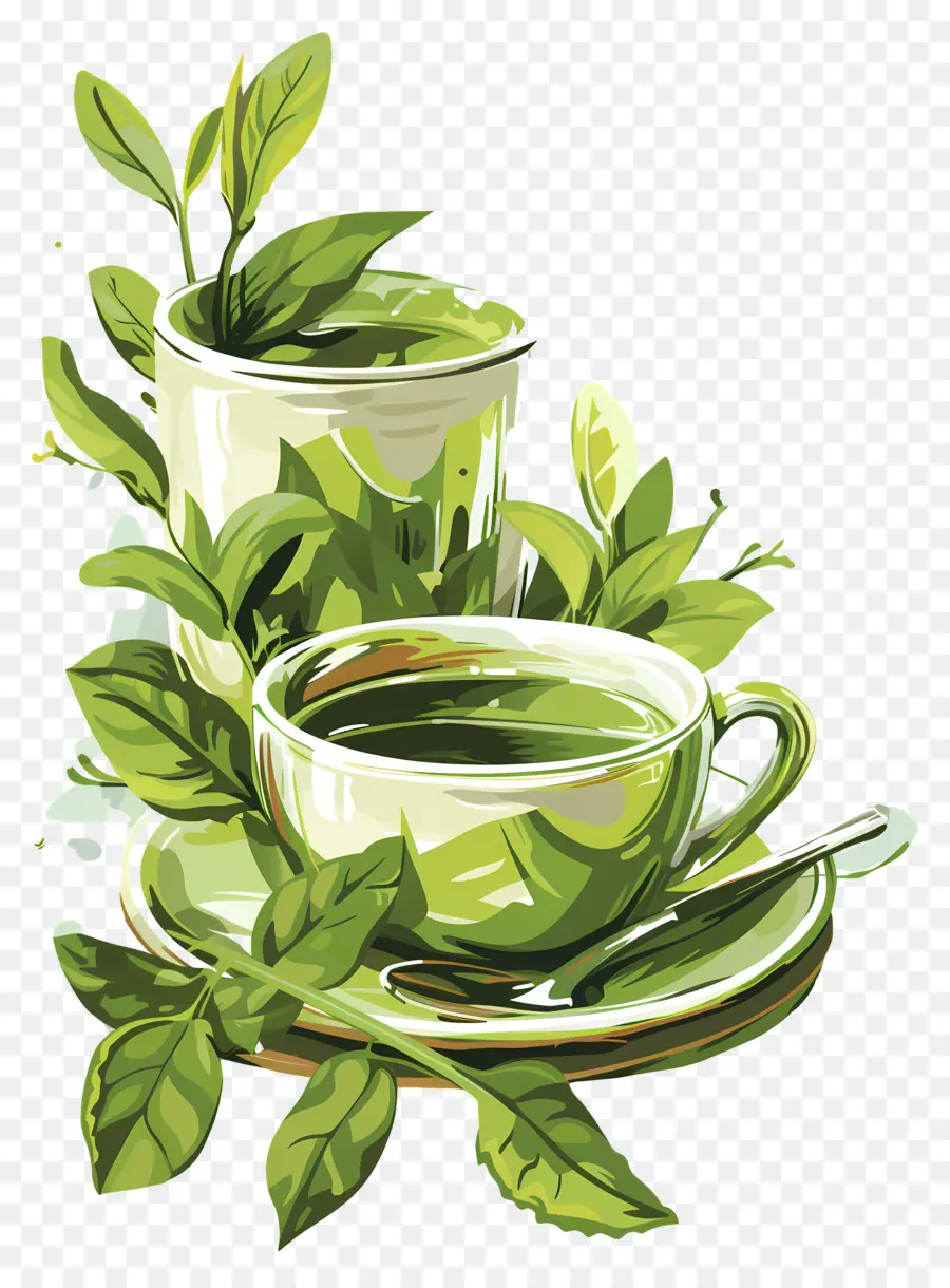 Yeşil çay，Resim PNG