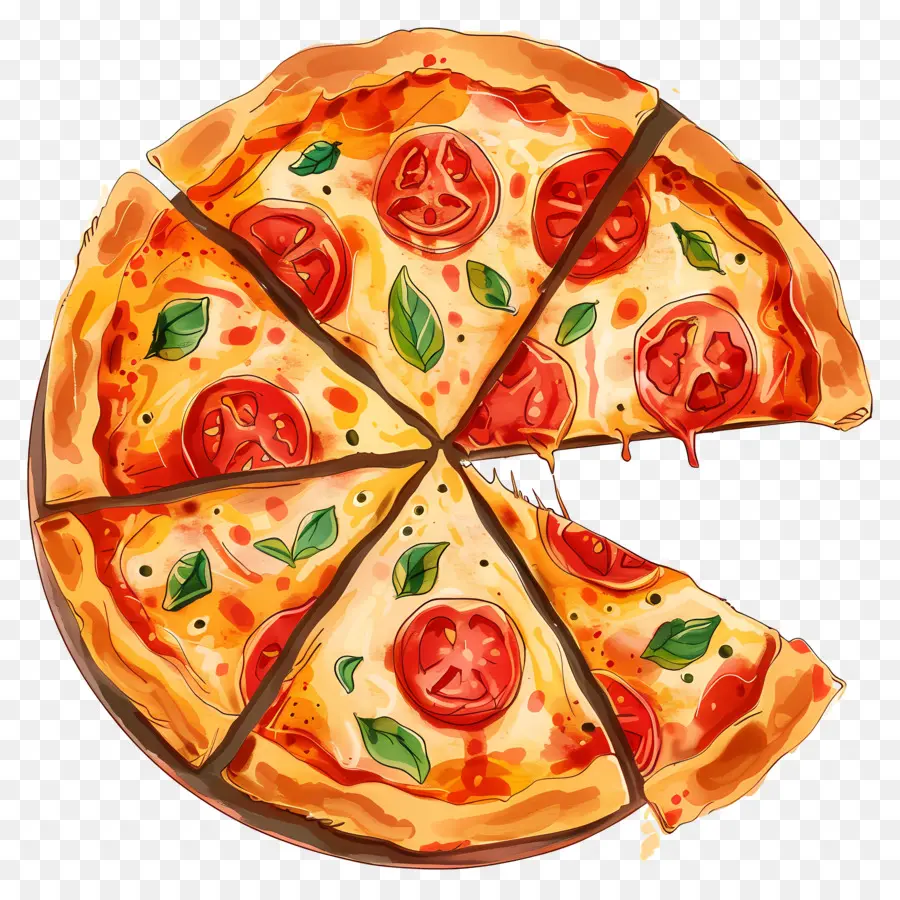 Pizza，Gıda PNG