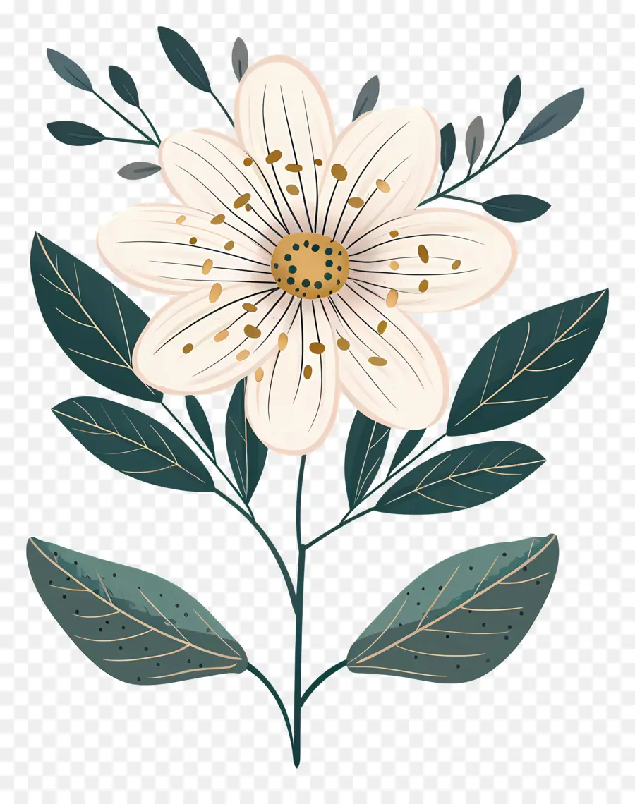 Kış çiçeği，Beyaz çiçek PNG