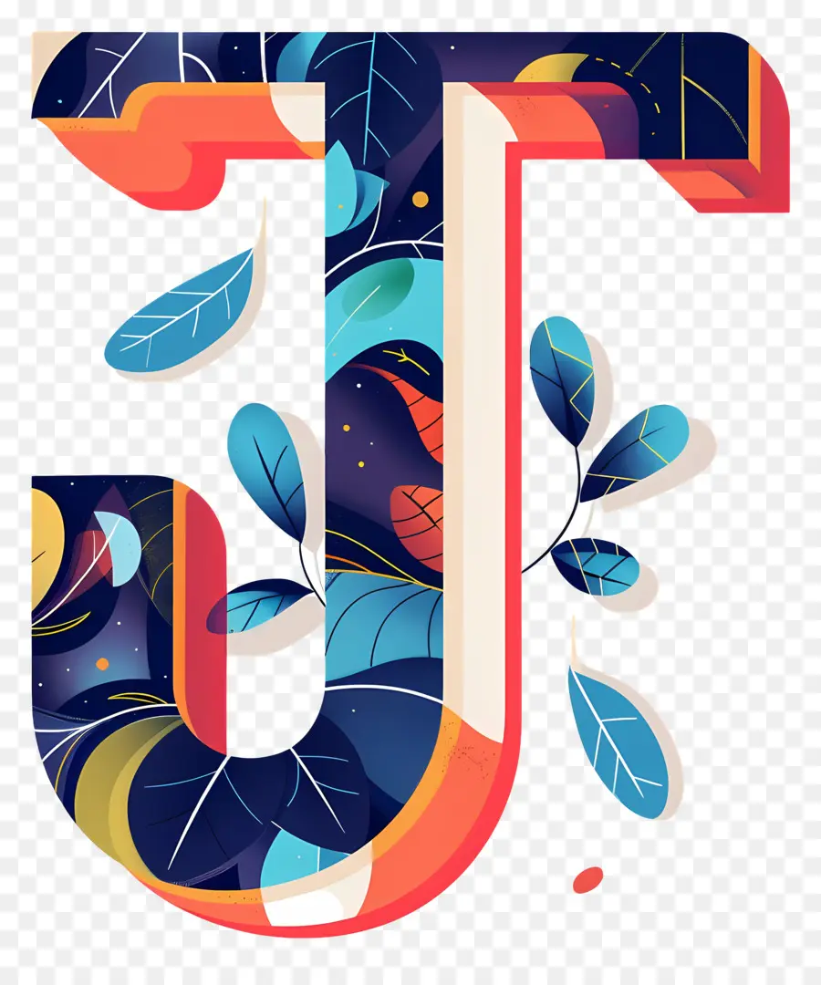 Mektup J，Art Deco Mektubu PNG
