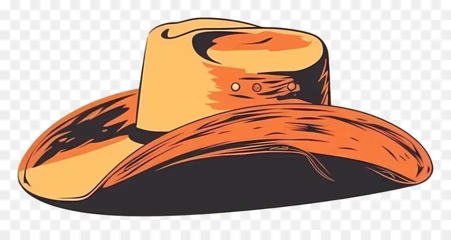Kovboy şapkası，Turuncu PNG