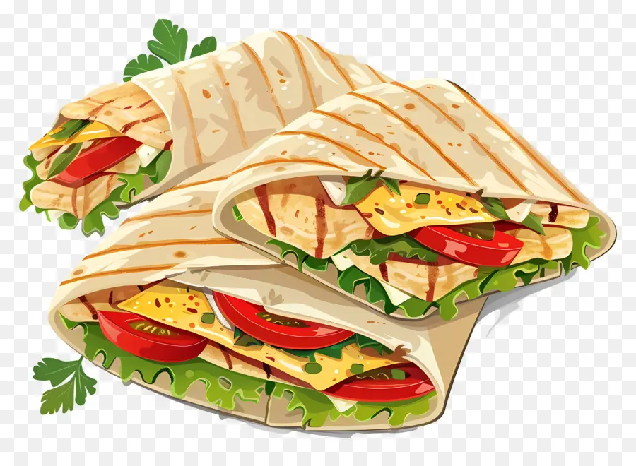 ızgara Sargısı，Tortilla PNG