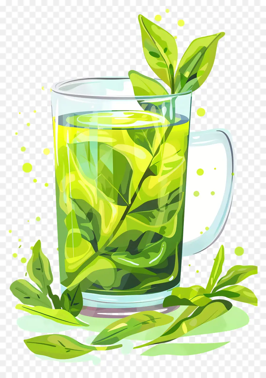 Yeşil çay，Sağlıklı Içecek PNG
