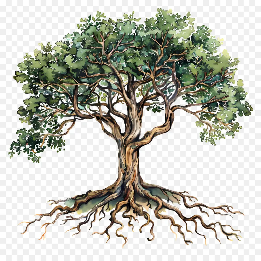 Kökleri Olan Ağaç ，Eski Ağaç PNG