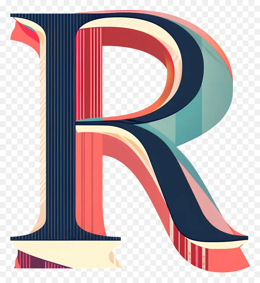 Mektup R，Renkli PNG