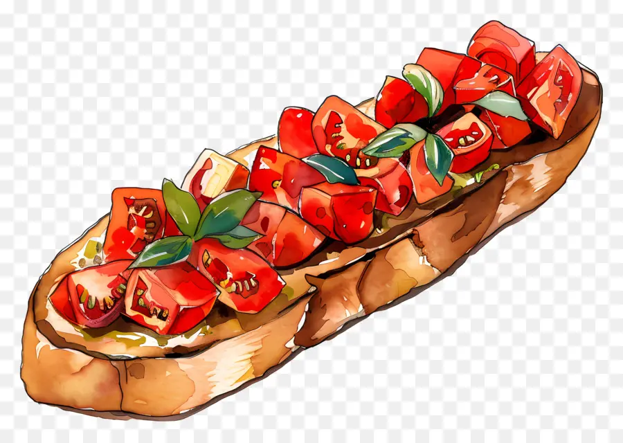 Bruschetta，Domates PNG