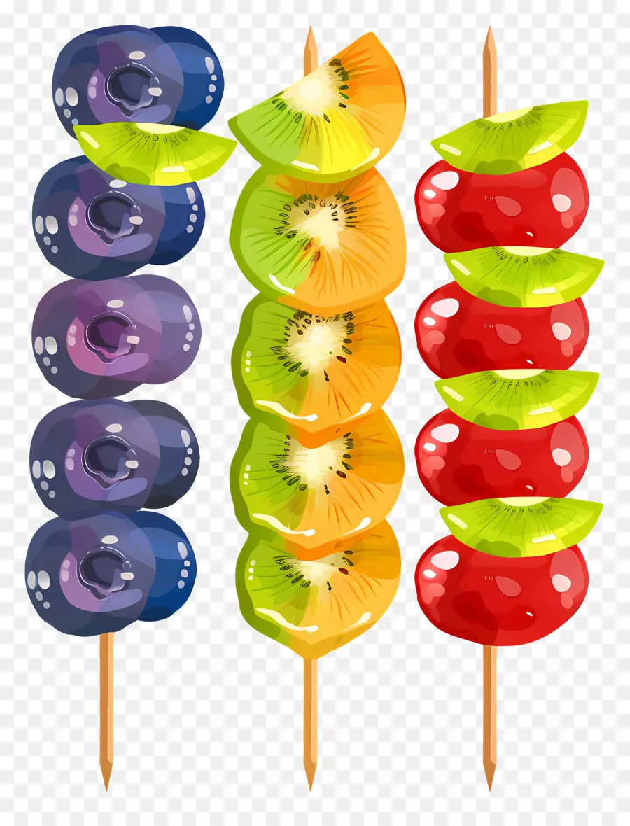 Meyve şişleri，Meyve Salatası PNG