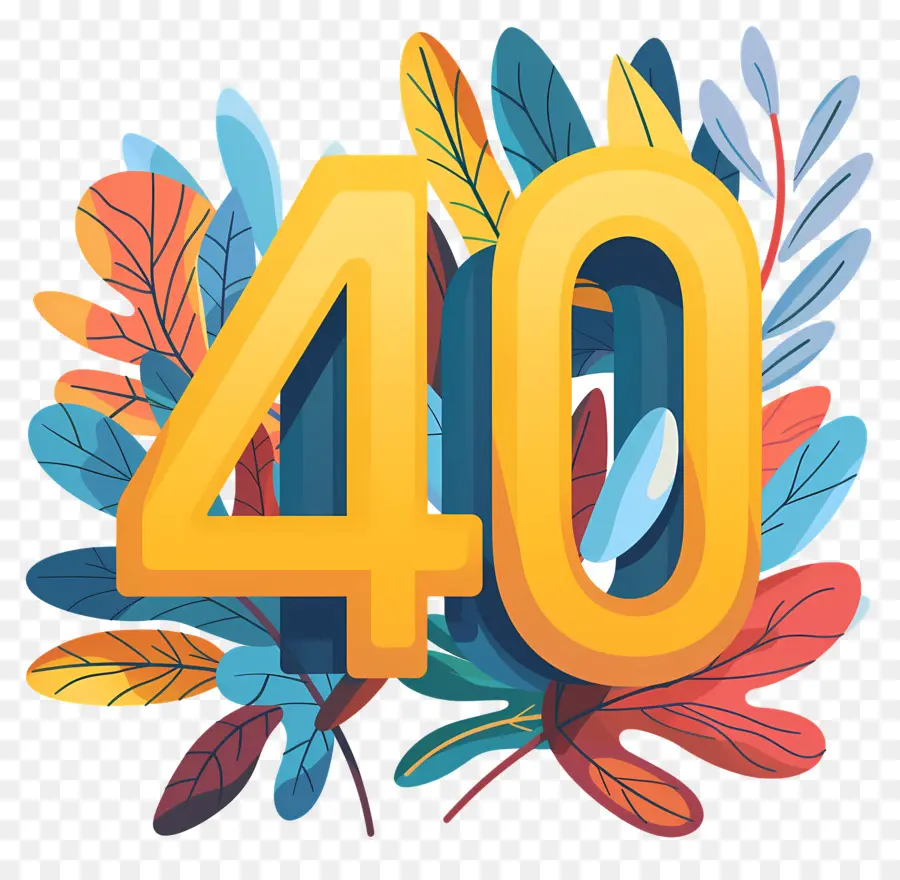 Sayı 40，40. Doğum Günü Partisi PNG