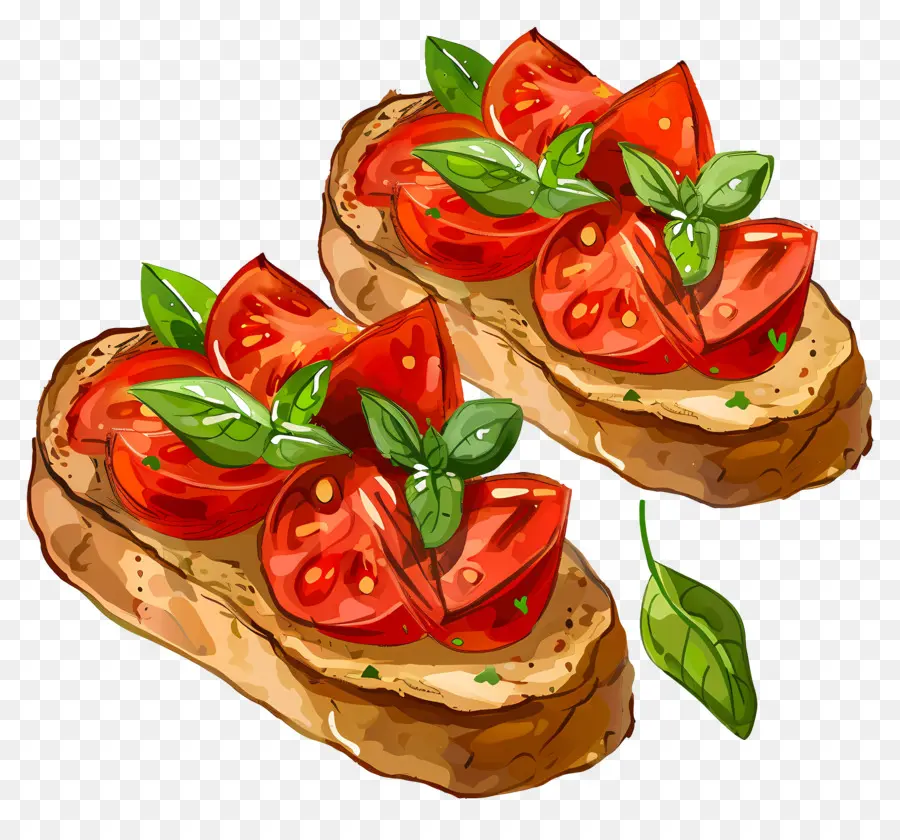 Bruschetta，Domates Bruschetta PNG