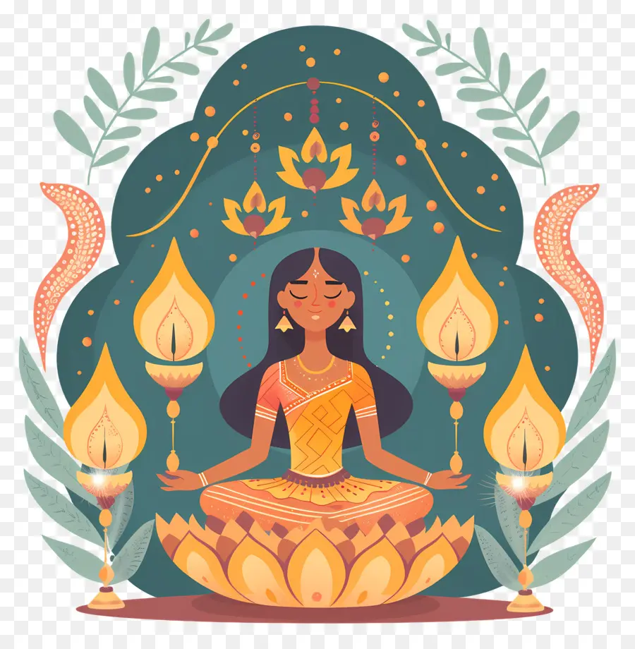 Diwali，Meditasyon PNG