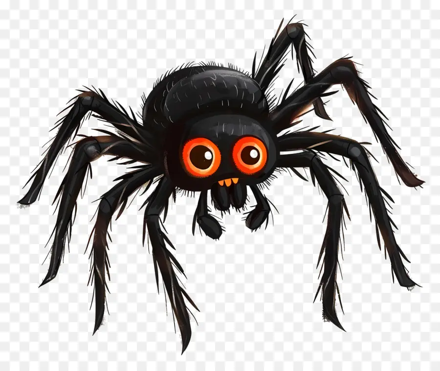 Cadılar Bayramı örümcek，Siyah Ve Turuncu örümcek PNG