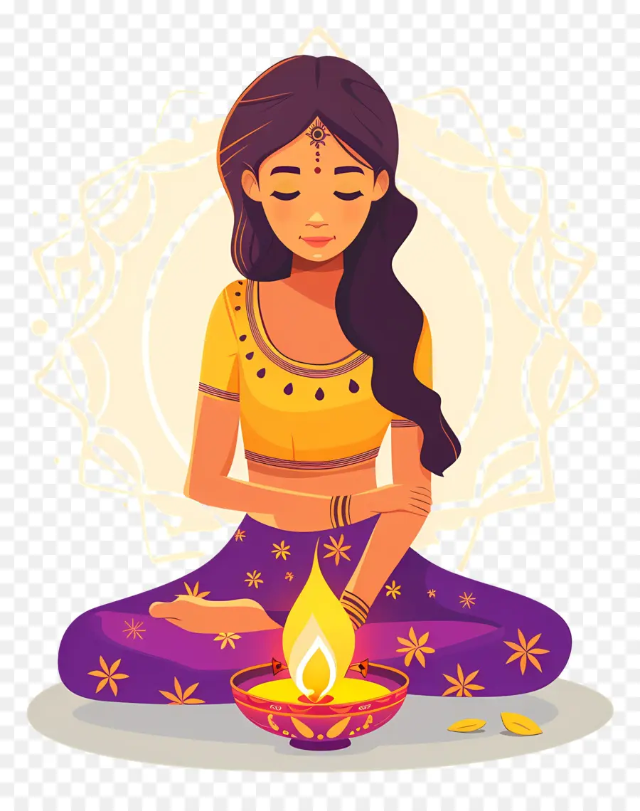 Diwali，Lotus Pozisyonu PNG