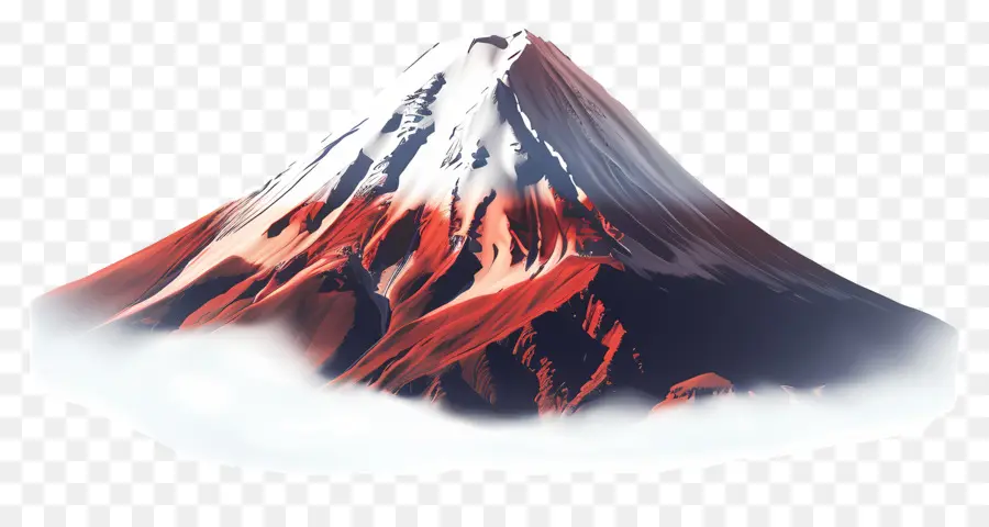 Fuji Dağı，Karlı Dağ PNG