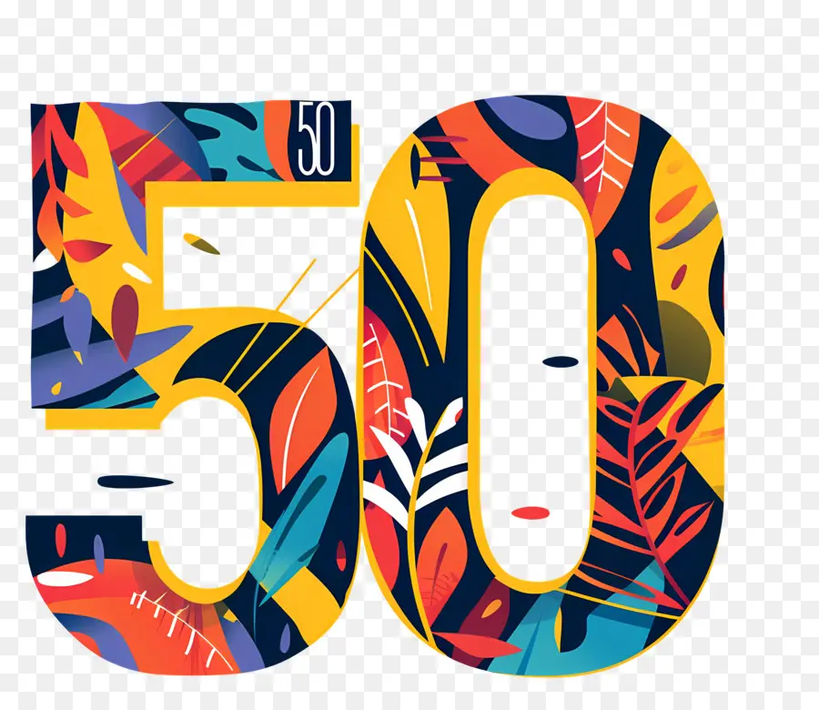 Sayı 50，Yıldönümü Logosu PNG
