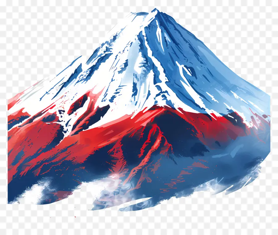 Fuji Dağı，Dağın Zirvesinden PNG