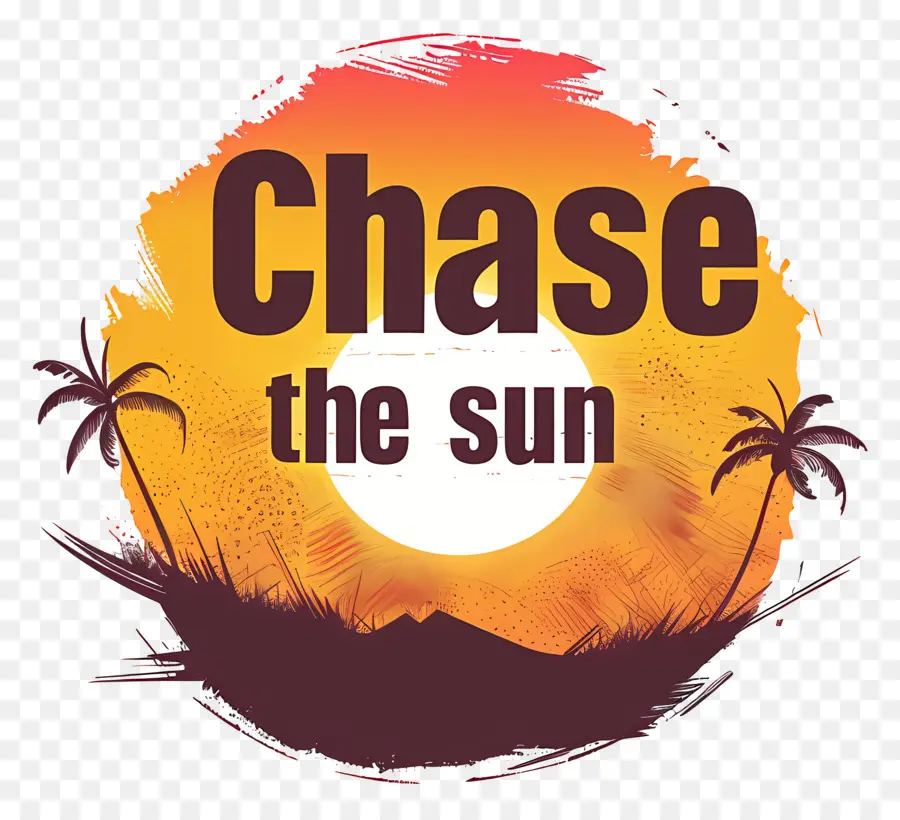 Chase Güneş，Palmiye Ağaçları PNG