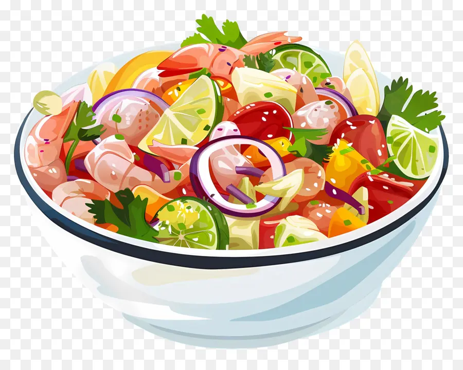 Ceviche，Karides Salatası PNG