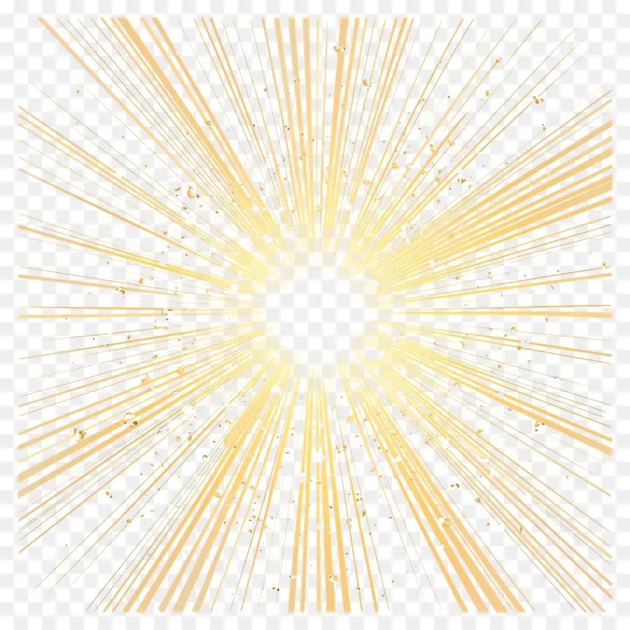 Kutsal ışık，Altın Sunburst PNG